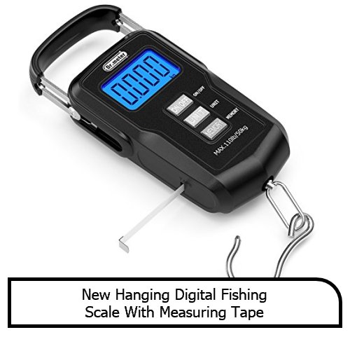 New Hanging Digital Fishing Scale With Measuring Tape Feature