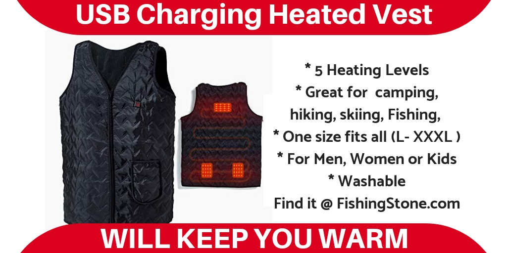 USB Charging Heated Vest - Washable - One Size Fits All